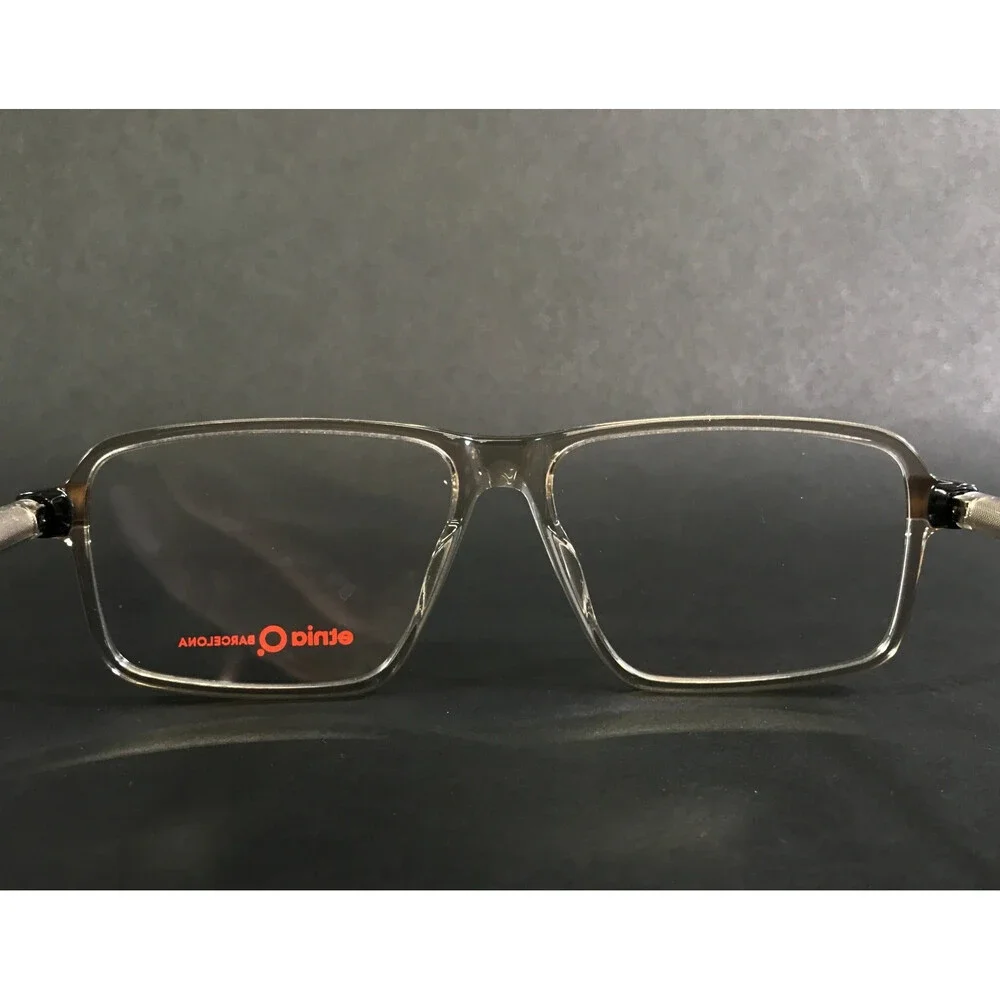 Etnia Barcelona Eyeglasses Frames FLAGSTAFF GYBR Clear Gray Brown 57-14-148